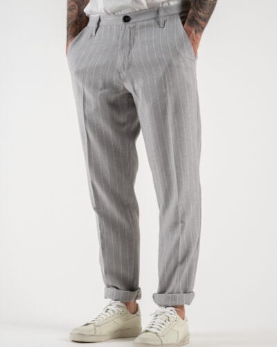 IMPERIAL Pantalone chinos gessato da abito PD3JFBY Perla