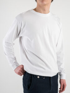 IMPERIAL T-shirt in cotone basica a manica lunga TR52GCVL Bianco (3)