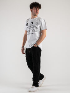 Jeans a gamba larga con finte rotture BLKS:2025 Nero5