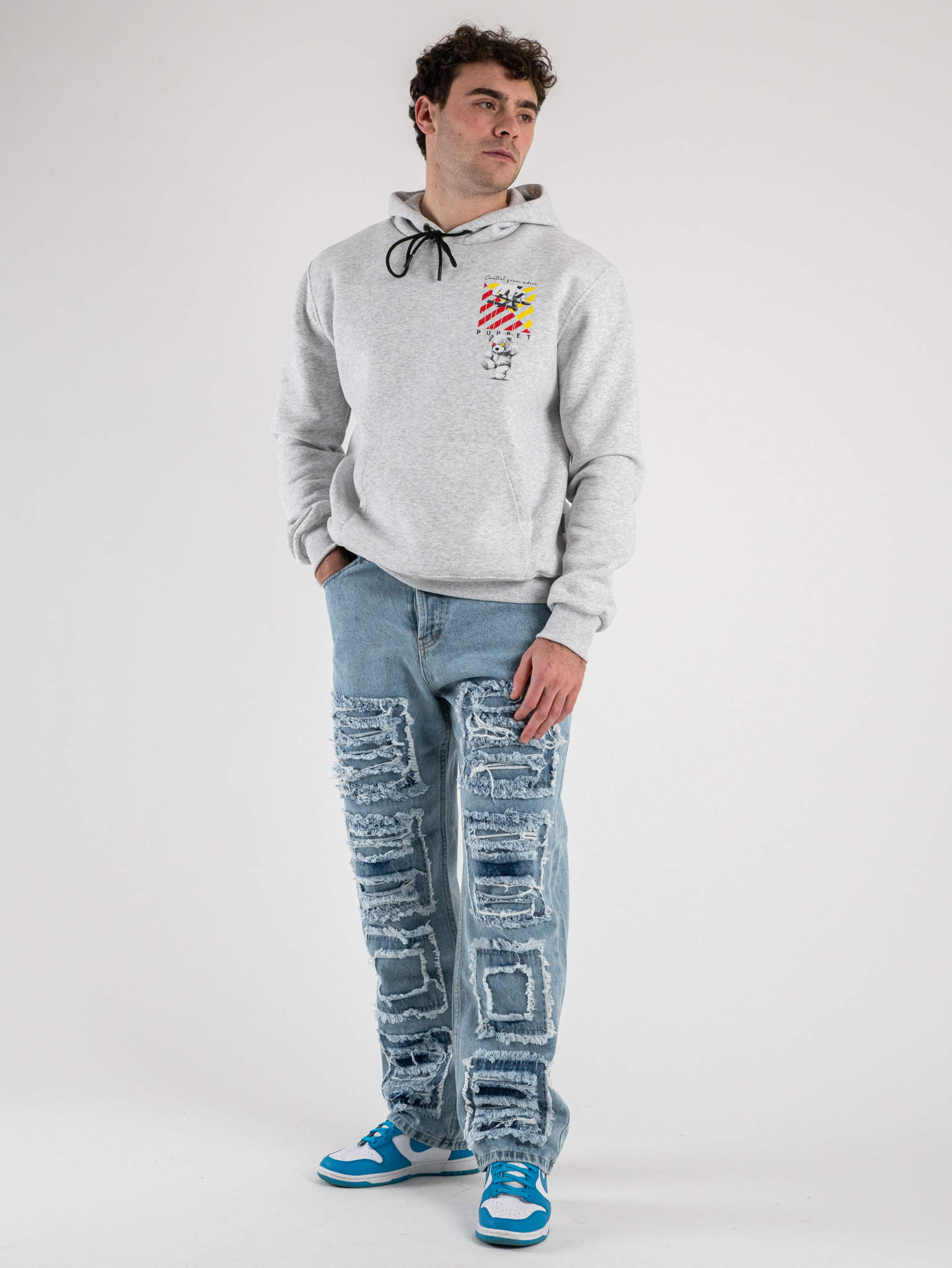 Jeans a gamba larga con finte rotture BLKS 2026 Denim Prezzo 30 00 Estasi Fashion