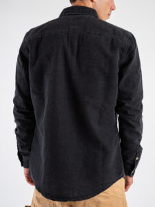 ONLY&SONS Camicia di jeans con tasche frontali BANE 22023247 Dark Grey Denim (1)