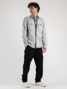 ONLY&SONS Giacchetta sportivo con colletto e bottoni in twill MILO 22024696 Moonstruck (2)