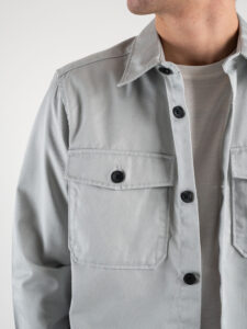 ONLY&SONS Giacchetta sportivo con colletto e bottoni in twill MILO 22024696 Moonstruck (4)