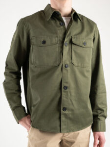 ONLY&SONS Giacchetta sportivo con colletto e bottoni in twill MILO 22024696 Olive Night (1)