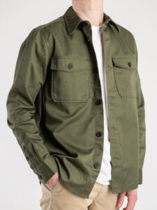ONLY&SONS Giacchetta sportivo con colletto e bottoni in twill MILO 22024696 Olive Night (4)