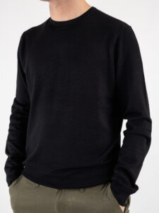 ONLY&SONS Maglia girocollo morbida in viscosa WYLER 22020088 Black (3)