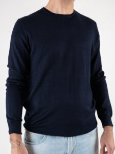 ONLY&SONS Maglia girocollo morbida in viscosa WYLER 22020088 Dark Navy (1)