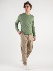 ONLY&SONS Maglia girocollo morbida in viscosa WYLER 22020088 Hedge Green (2)