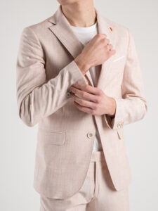 OVER-D Abito con giacca 2 bottoni + pantalone taglio sartoriale OE1S2S4A02 Rosa (3)