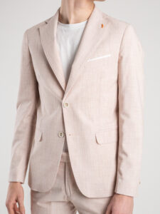 OVER-D Abito con giacca 2 bottoni + pantalone taglio sartoriale OE1S2S4A02 Rosa (4)