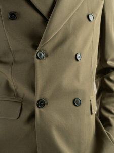 OVER-D Abito con giacca doppio petto + pantalone taglio sartoriale OE1S2S4A05 Militare (4)