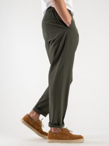OVER-D Pantalaccio slim fit leggero da abito OE1S2S4P48 Militare2