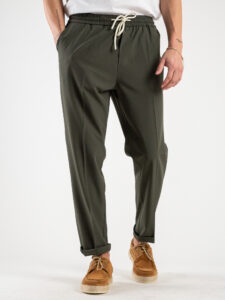 OVER-D Pantalaccio slim fit leggero da abito OE1S2S4P48 Militare4
