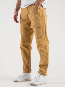 OVER-D Pantalone con tasconi e dettagli oro OE1S2S4P53 Biscotto (3)