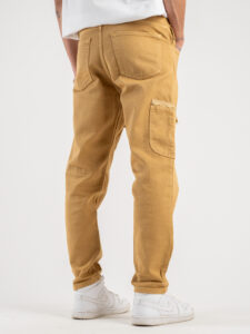 OVER-D Pantalone con tasconi e dettagli oro OE1S2S4P53 Biscotto (5)