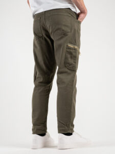 OVER-D Pantalone con tasconi e dettagli oro OE1S2S4P53 Militare (1)