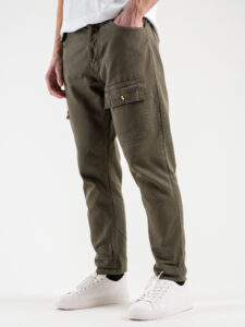 OVER-D Pantalone con tasconi e dettagli oro OE1S2S4P53 Militare (6)