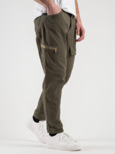 OVER-D Pantalone con tasconi e dettagli oro OE1S2S4P53 Militare (7)