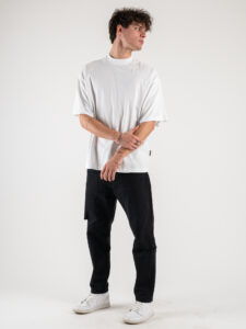 OVER-D T-shirt basica in cotone oversize OE1S2S4T08 Bianco1
