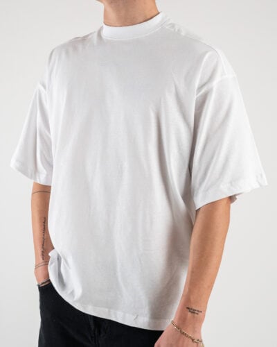 OVER D T shirt basica in cotone oversize OE1S2S4T08 Bianco2 Nuovi Arrivi