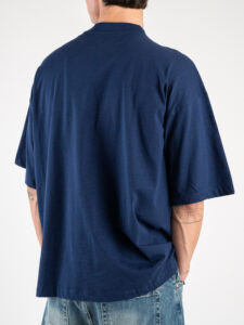 OVER-D T-shirt basica in cotone oversize OE1S2S4T08 Blu3