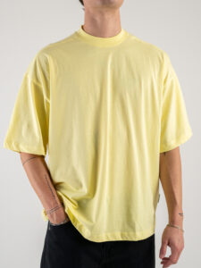 OVER-D T-shirt basica in cotone oversize OE1S2S4T08 Paglierino2
