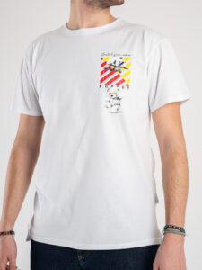 PABLIC T-shirt in cotone con stampa puppet fronte:retro 236007 Bianco2