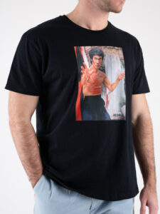 RESELL T-shirt in cotone con stampa BRUCE LEE 625 Nero (3)