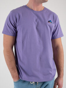 V2 T-shirt basica con pochette floreale TUPO Lilla (1)
