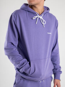 BERNA Felpa in cotone garzato con cappuccio 243228 Lilla2