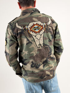 BERNA Giacca sahariana leggera sportiva con tasche e patch 243186 Camouflage11