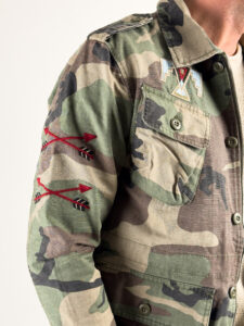 BERNA Giacca sahariana leggera sportiva con tasche e patch 243186 Camouflage2