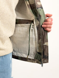 BERNA Giacca sahariana leggera sportiva con tasche e patch 243186 Camouflage4