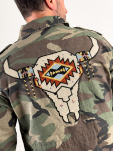 BERNA Giacca sahariana leggera sportiva con tasche e patch 243186 Camouflage9