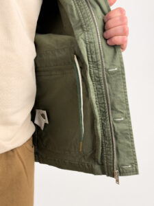 BERNA Giacca sahariana leggera sportiva con tasche e patch 243186 Verde8