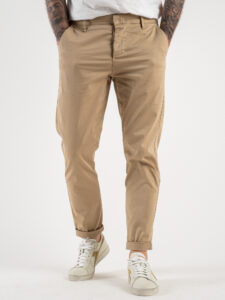 BERNA Pantalone chinos in cotone leggero 243217 Coloniale (3)