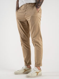 BERNA Pantalone chinos in cotone leggero 243217 Coloniale (4)