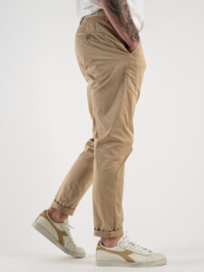 BERNA Pantalone chinos in cotone leggero 243217 Coloniale (6)