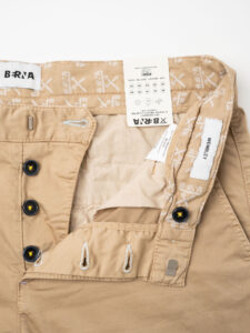 BERNA Pantalone chinos in cotone leggero 243217 Coloniale (8)
