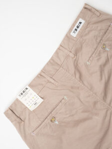 BERNA Pantalone chinos in cotone leggero 243217 Noce (6)