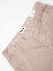 BERNA Pantalone chinos in cotone leggero 243217 Noce (8)