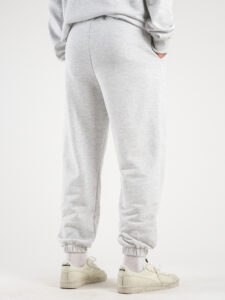 BERNA Pantalone tuta in cotone garzato 243226 Grigio Melange4