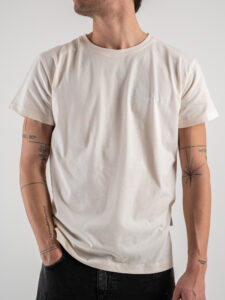 BERNA T-shirt in cotone con logo sul cuore 243227 Crema (1)