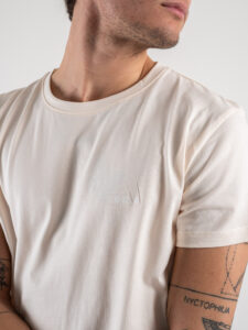 BERNA T-shirt in cotone con logo sul cuore 243227 Crema (3)