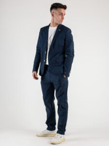 BL.11 Giacca monopetto da abito leggera 2401 Blu Navy1
