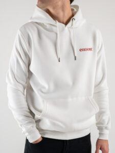 CHOOSE Hoodie | Your nudes are safe with me White5