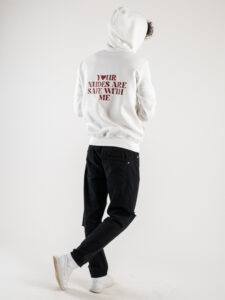 CHOOSE Hoodie | Your nudes are safe with me White6