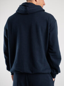 Completo tuta in cotone con felpa cappuccio + pantalone con tasconi KANYE Est. Blu (5)