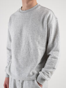 Completo tuta in cotone con felpa girocollo + pantalone con polsini DRAKE Est. Grigio Nike (3)
