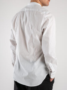 ESTASI Camicia in cotone fantasia pois PAVIA Bianca5